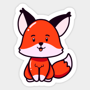 Cute fox Sticker